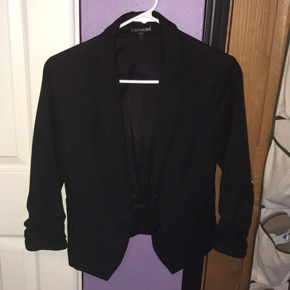 Express Cinched Sleeve Blazer